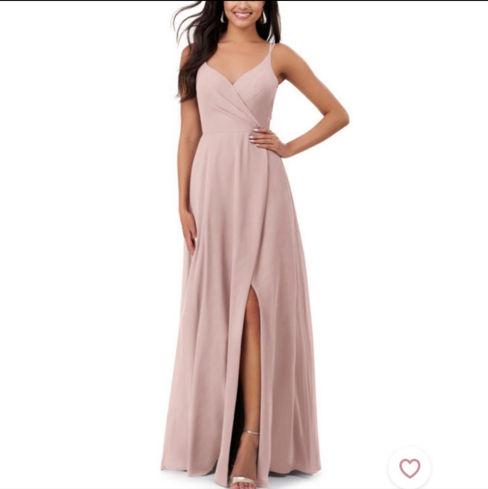 Azazie Thana Dusty Rose Bridesmaid Dress